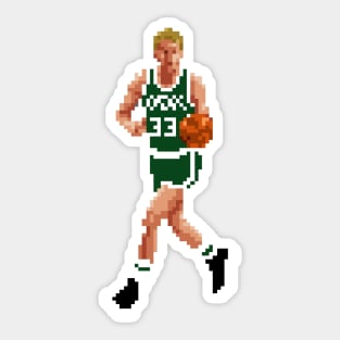 Larry Bird Pixel Dribble Sticker